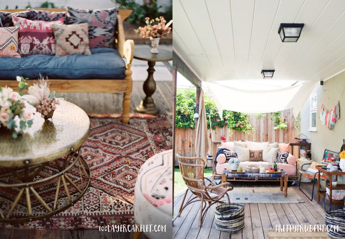 Bohemian Outdoor spaces - curated from pinterest - lovefromberlin.net