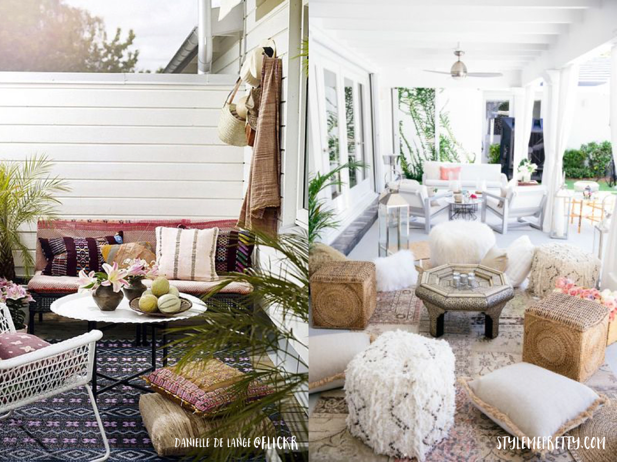 Bohemian Outdoor spaces - curated from pinterest - lovefromberlin.net