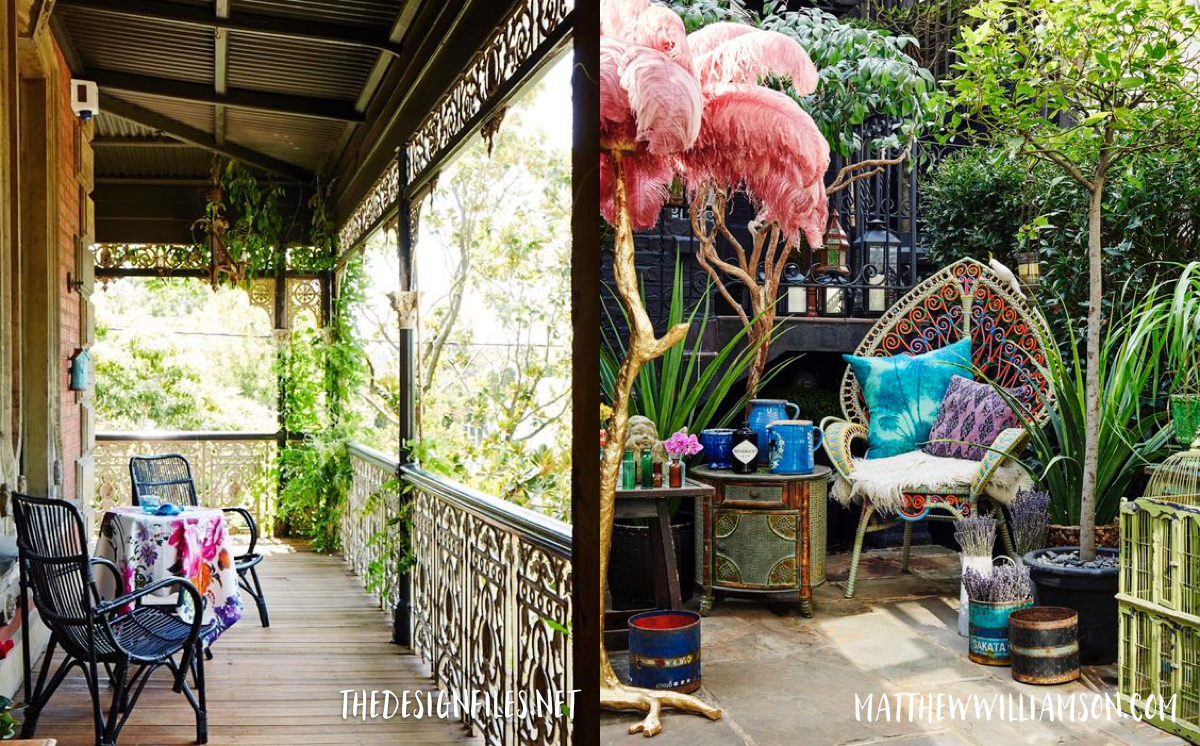 Bohemian Outdoor spaces - curated from pinterest - lovefromberlin.net